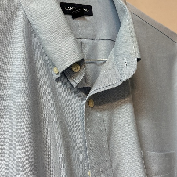 Lands’end Shirt Non Iron Oxford - Picture 4 of 5